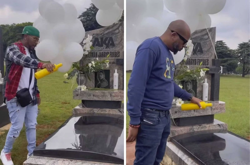 AKAs friends including L Tido have been criticised for prouing alcohol on his grave 800x529 1