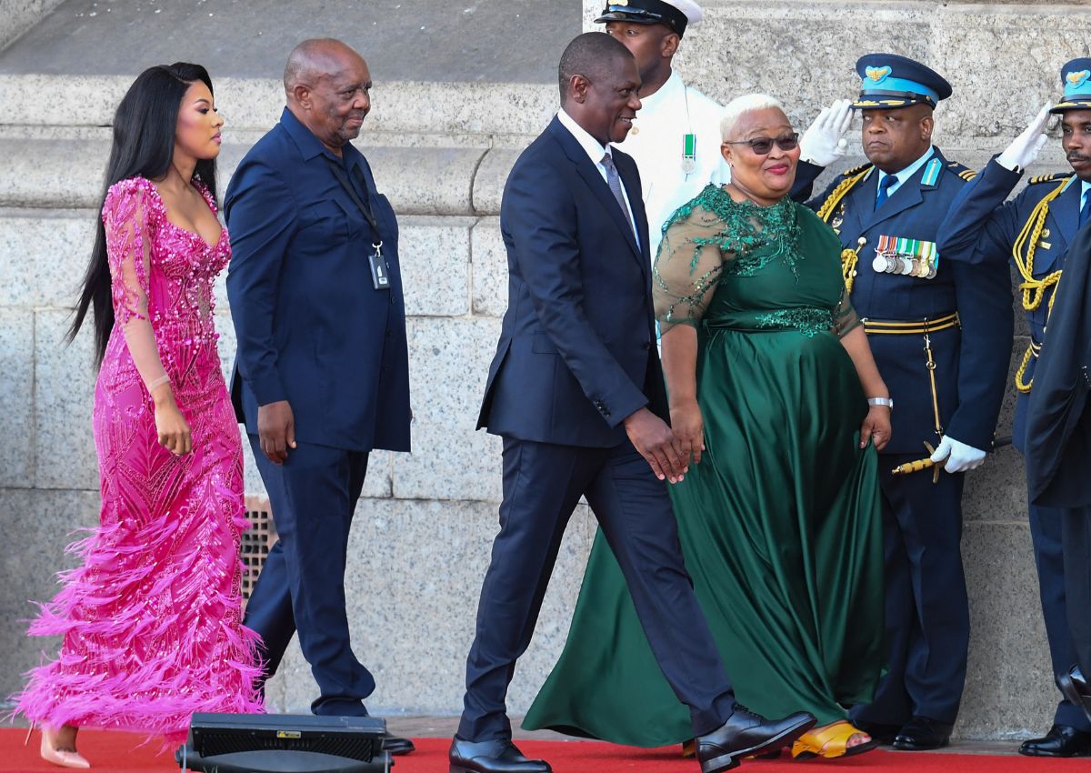 Paul Mashatile and his wife attend SONA